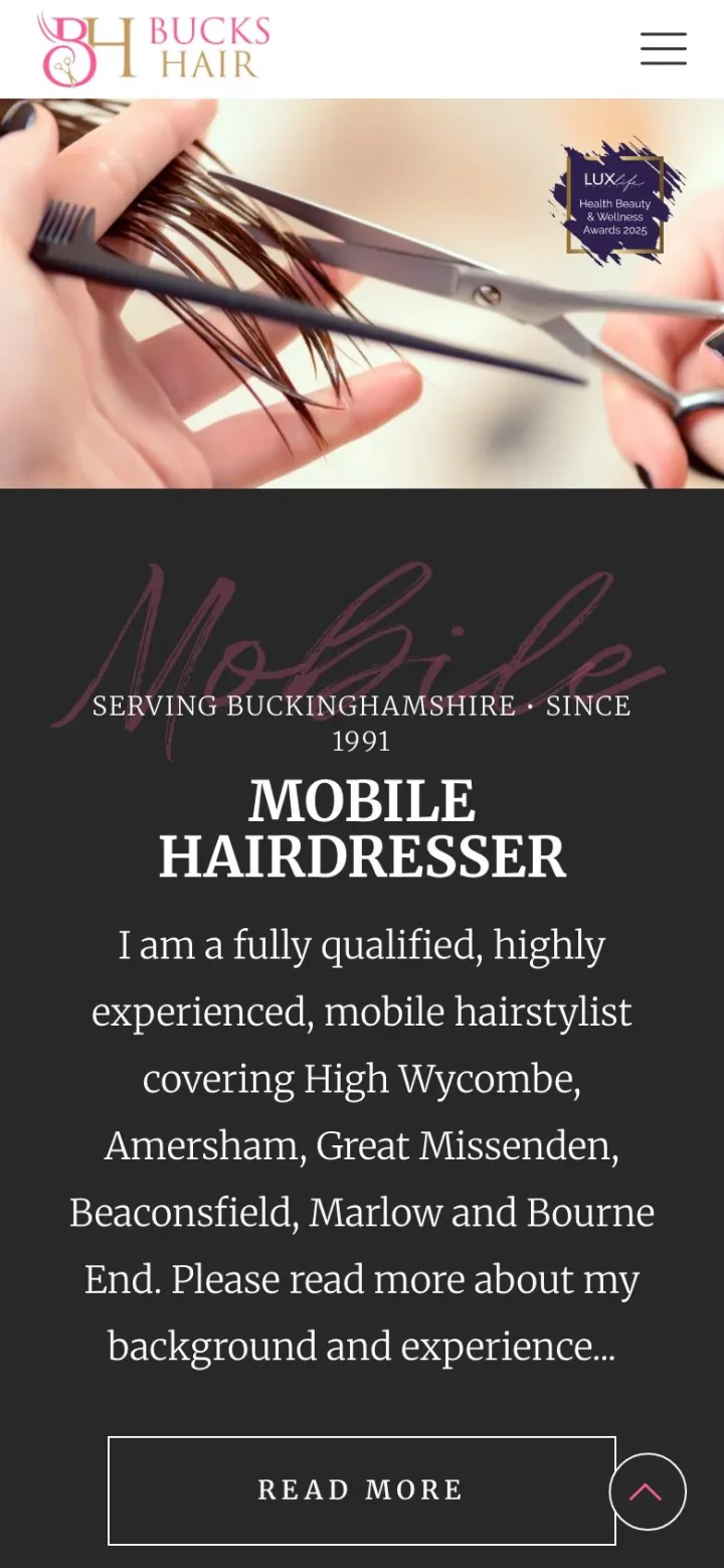 Bucks Hair, phone view