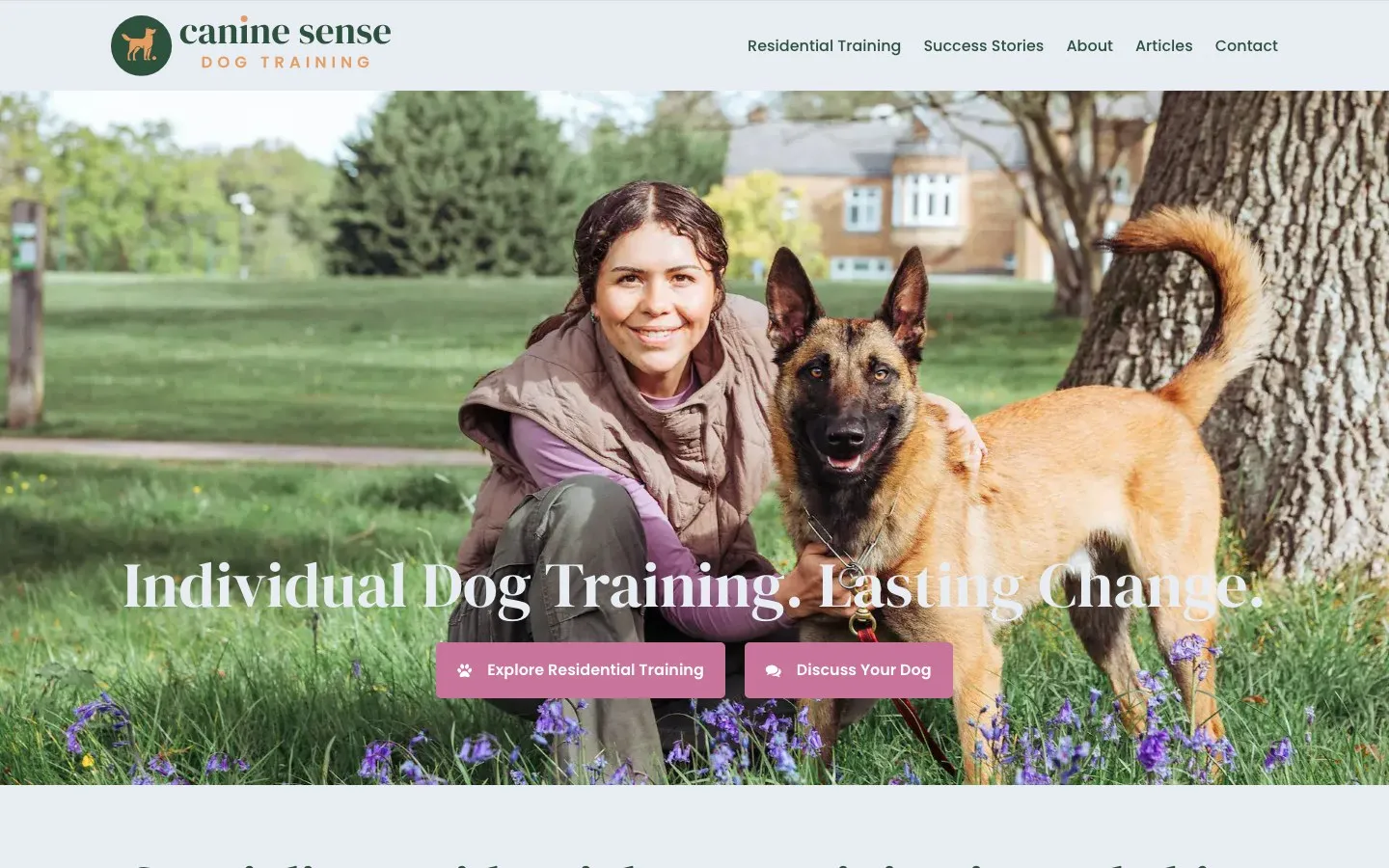 Canine Sense home page