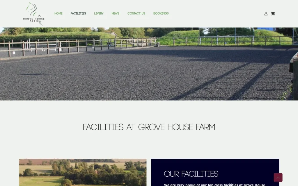 Grove House Farm Equestrian, inner page