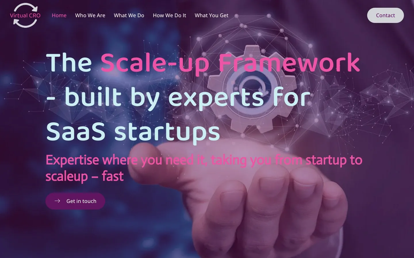 VirtualCRO home page